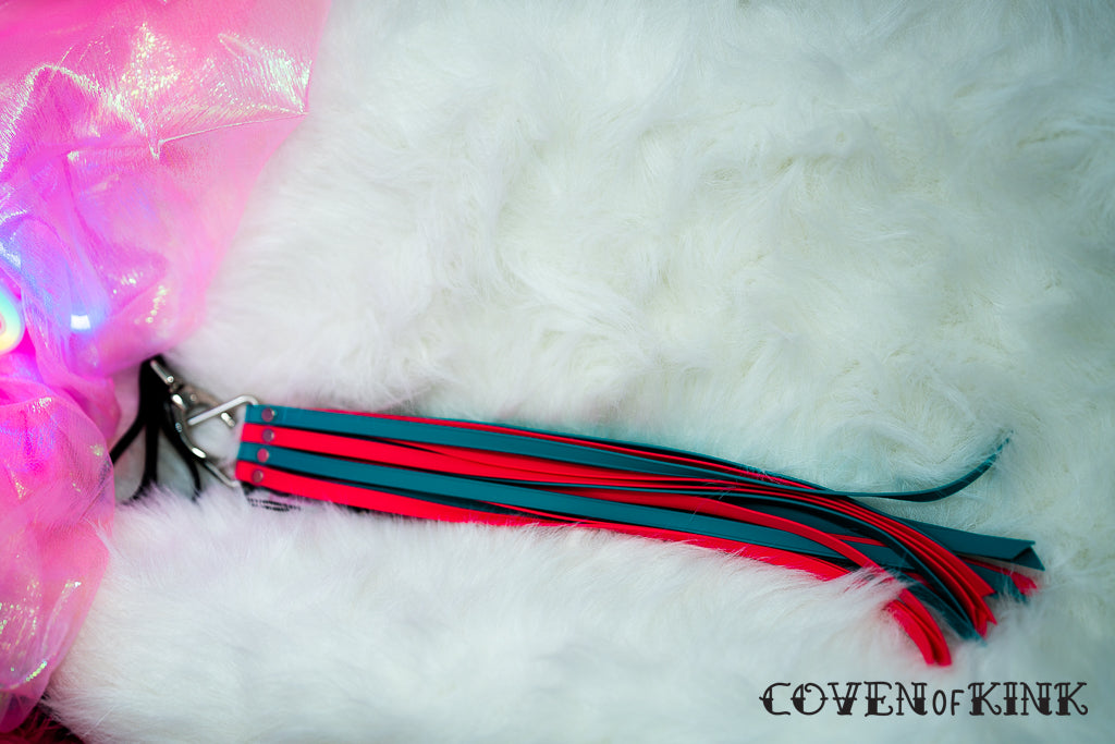 Pom Pom Vegan Leather Finger Flogger