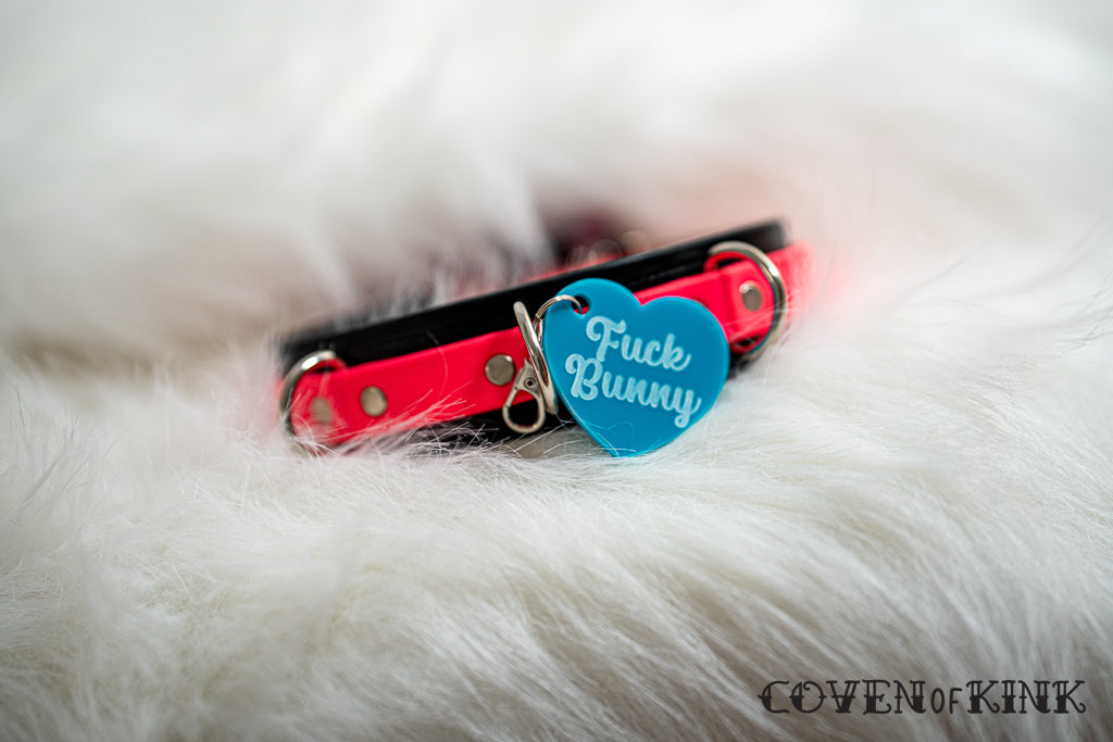 Fuck Bunny Collar Tag