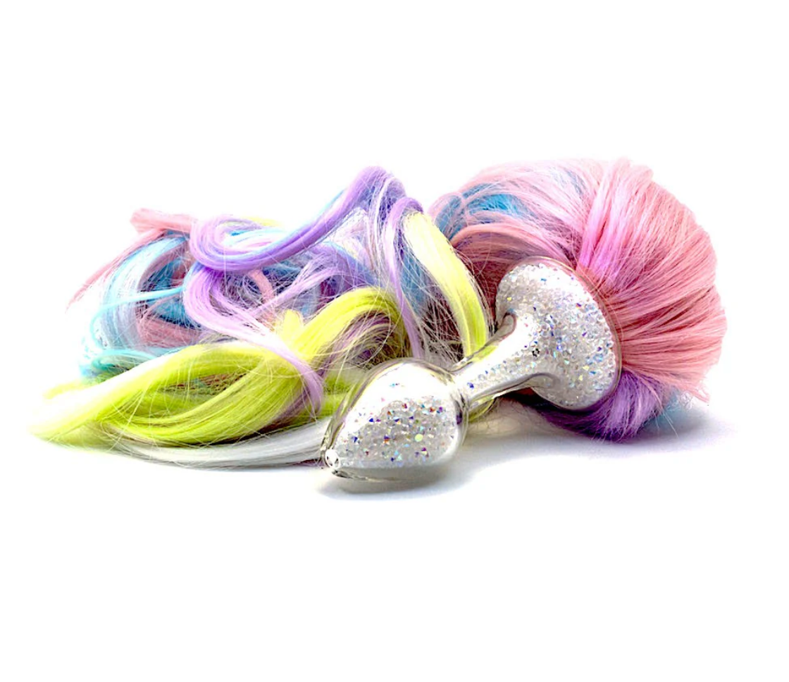 Crystal Delights Sparkle Ponytail Plug with Detachable Ponytail