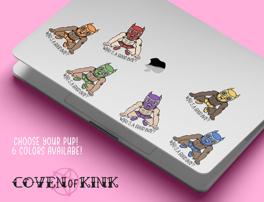 Good Boy Leather Pup Sticker