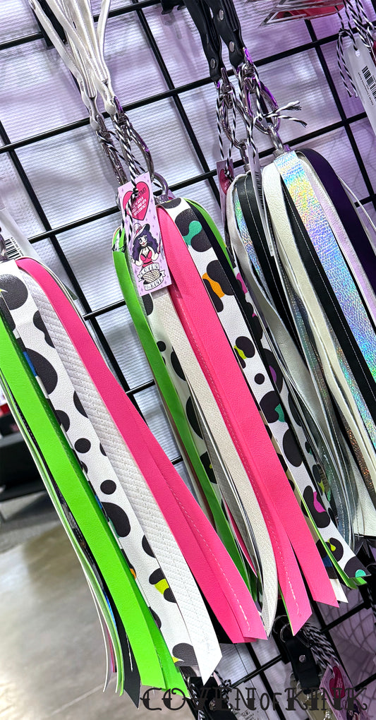 Neon Leopard Vegan Finger Flogger