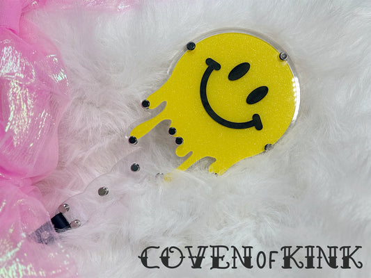 Smiling Face Acrylic Spanking Paddle (Single Sided)